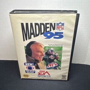 Madden NFL 95 (Sega Genesis, 1994) EA Sports Football 16-Bit Cartridge CIB